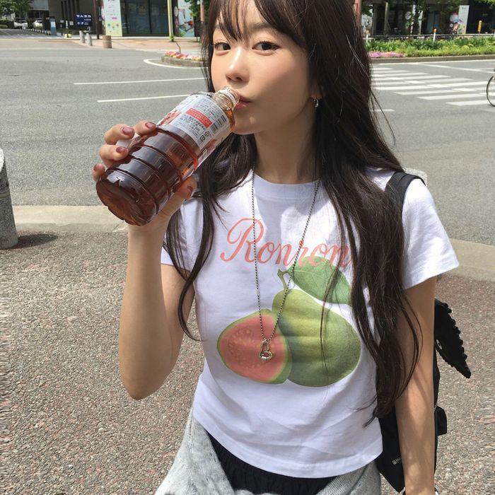 GUAVA CROP T SHIRTS WHITE