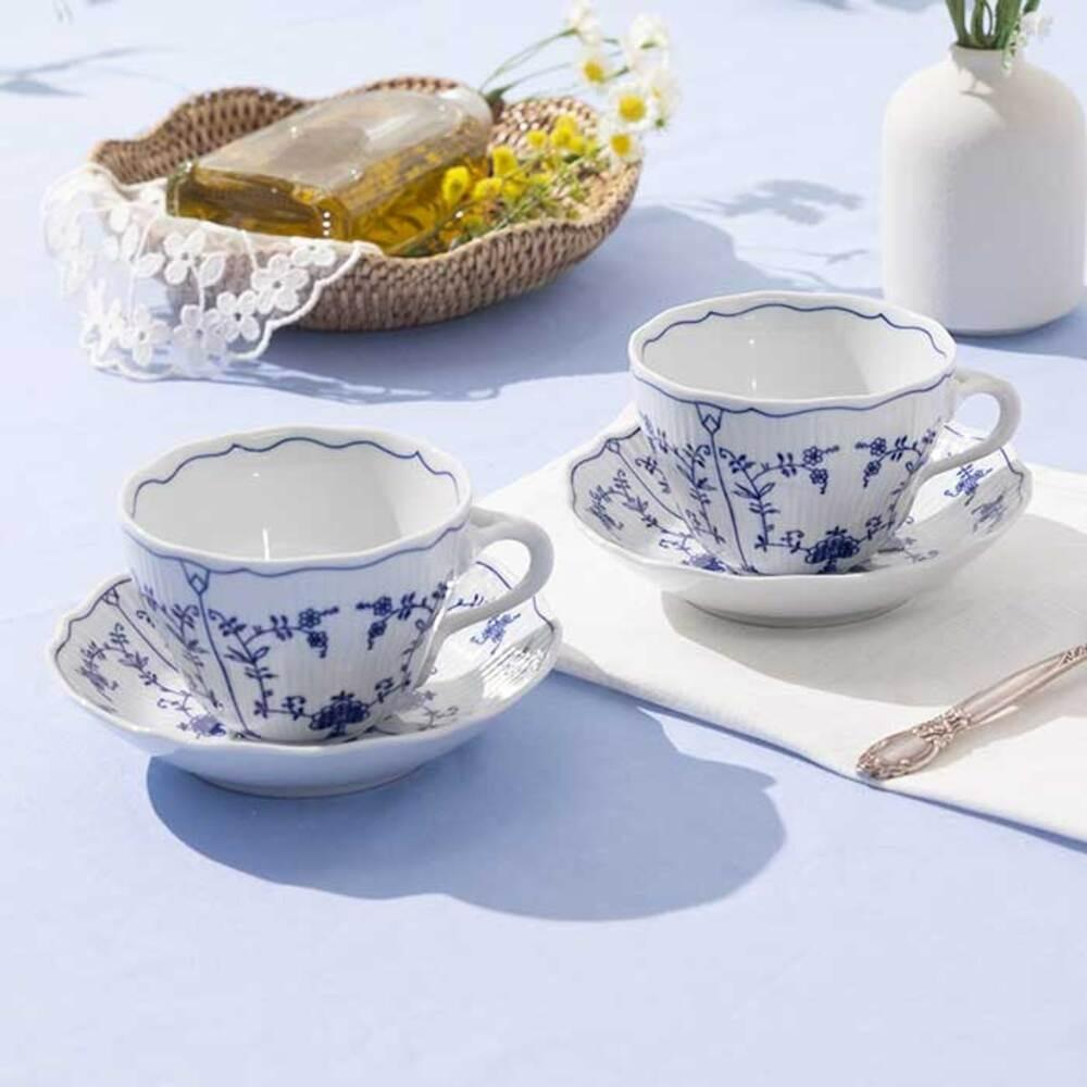 [추가 25%할인] 체스키포슬란 프라하블루 커피잔 세트 2인조 210ml