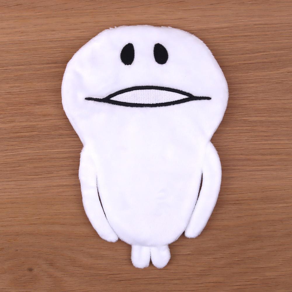 캐릭터 나메코 필통 흰색 예쁜 천 봉제 지퍼 파우치