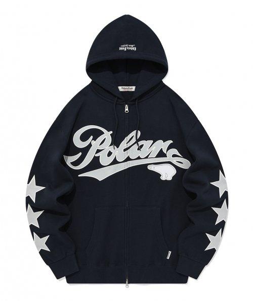 폴러 베어 후드 집업 네이비