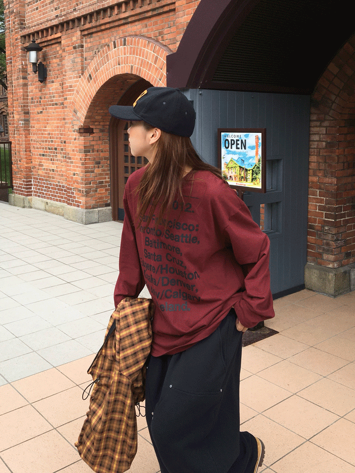 Typo Graphy Long Sleeve (3 Color)