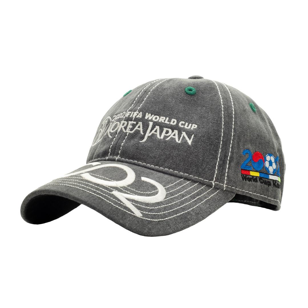 2002 6 Panel Hat (Washed Black) - O/S