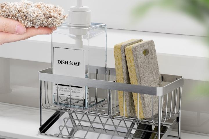 사선디자인 물빠짐 편리한 304 올스텐 수세미랙 (사은품 3종 택1)