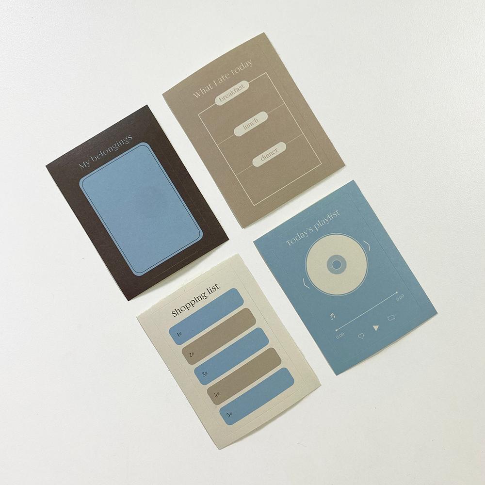 [모멘트스토리지] DAILY RECORD STICKER 데일리 레코드 스티커팩