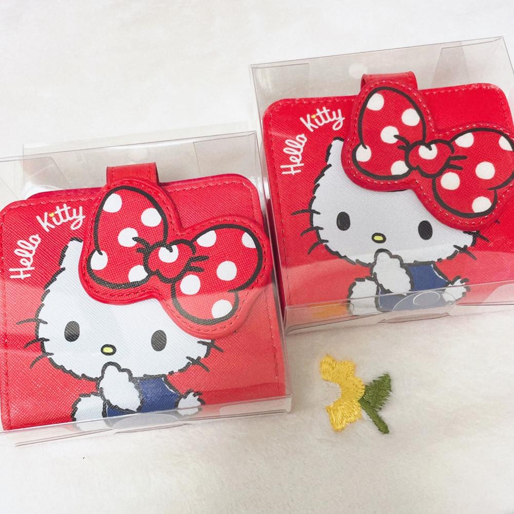 (고전문구) 헬로키티 입체 리본 반지갑 레드