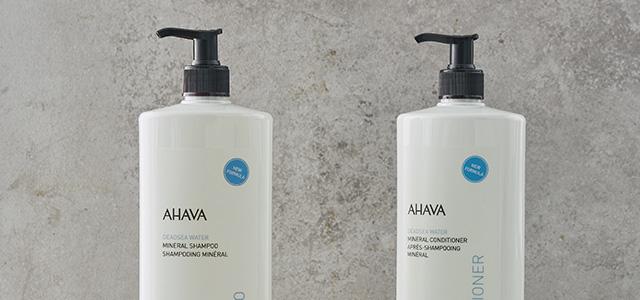 [AHAVA] 소금 미네랄 샴푸 & 컨디셔너 750ml