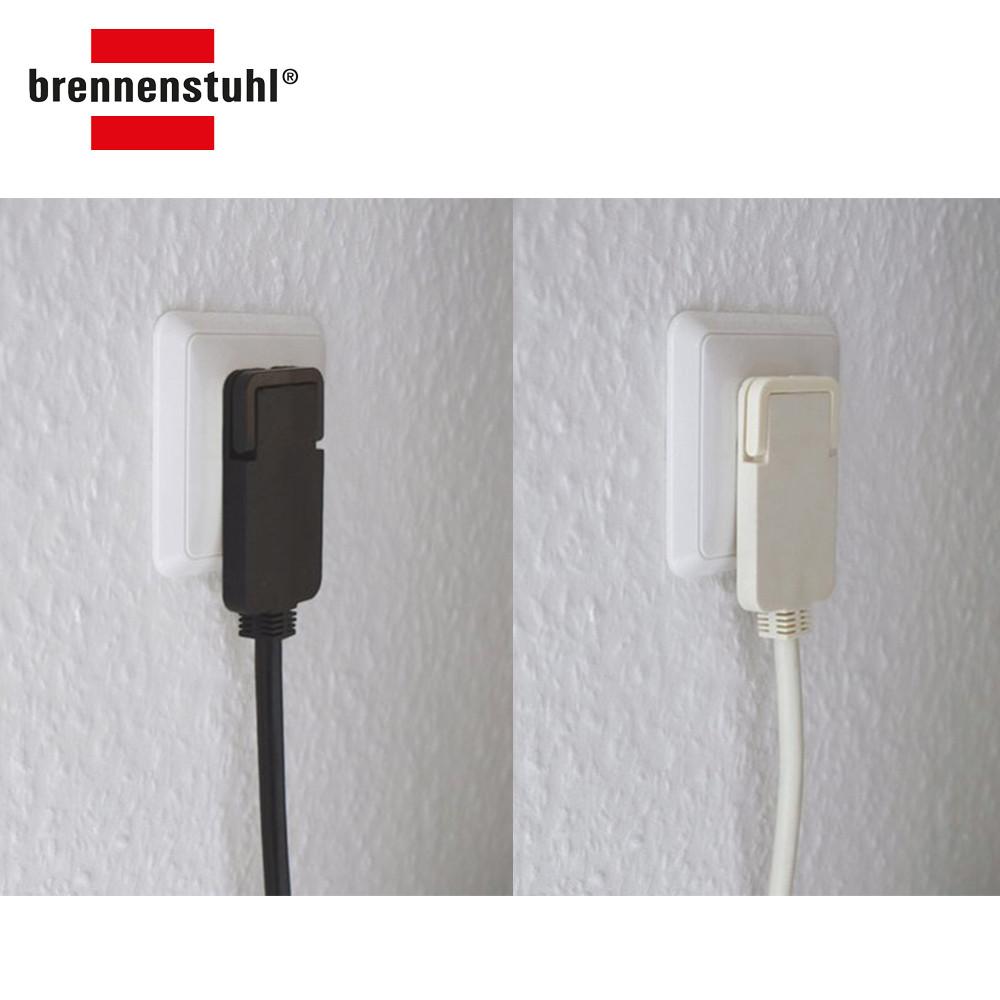 브레넨스툴 플랫 플러그 1구 고용량 연장 납작 벽면 콘센트 2M 멀티탭 케이블BRN101