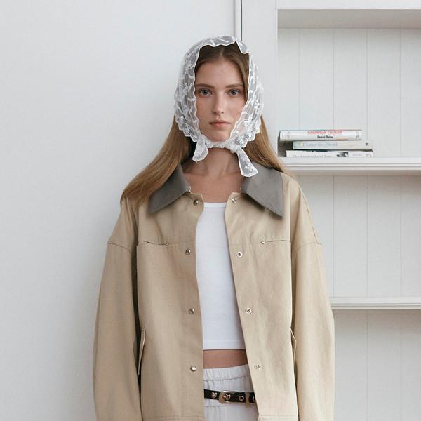 COMBI COLLAR WORK JACKET (BEIGE)