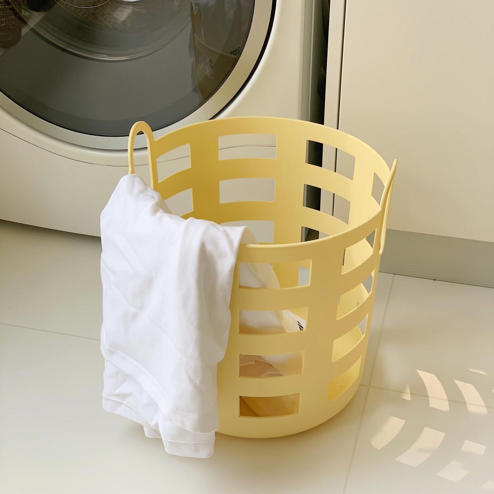 바이에스컴퍼니 버터 수납 바구니 빨래바구니 멀티 바스켓 햄퍼