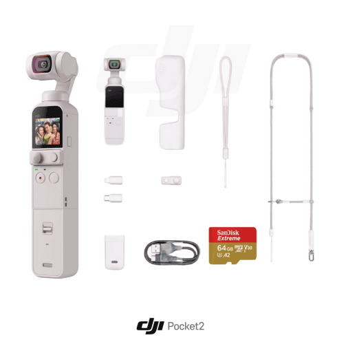 DJI 오즈모 포켓2 화이트 콤보 브이로그 짐벌 유튜브 카메라