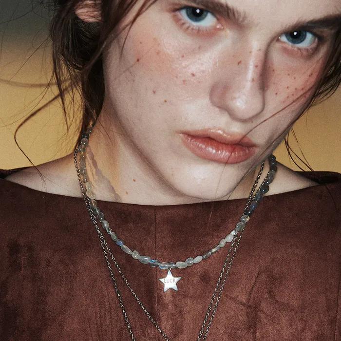 925silver Luckstar Labrado Necklace