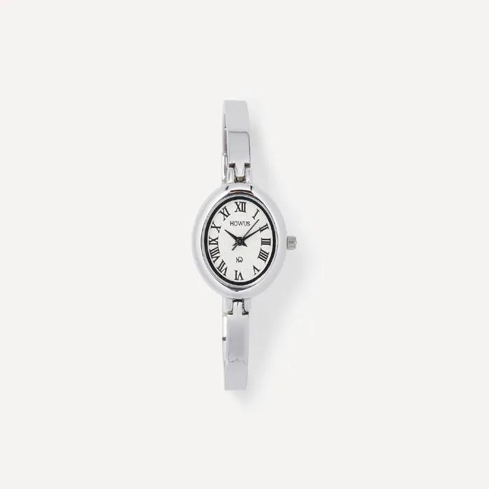 [6차리오더]CLASSIC ELLIPSE BANGLE WATCH (SILVER)