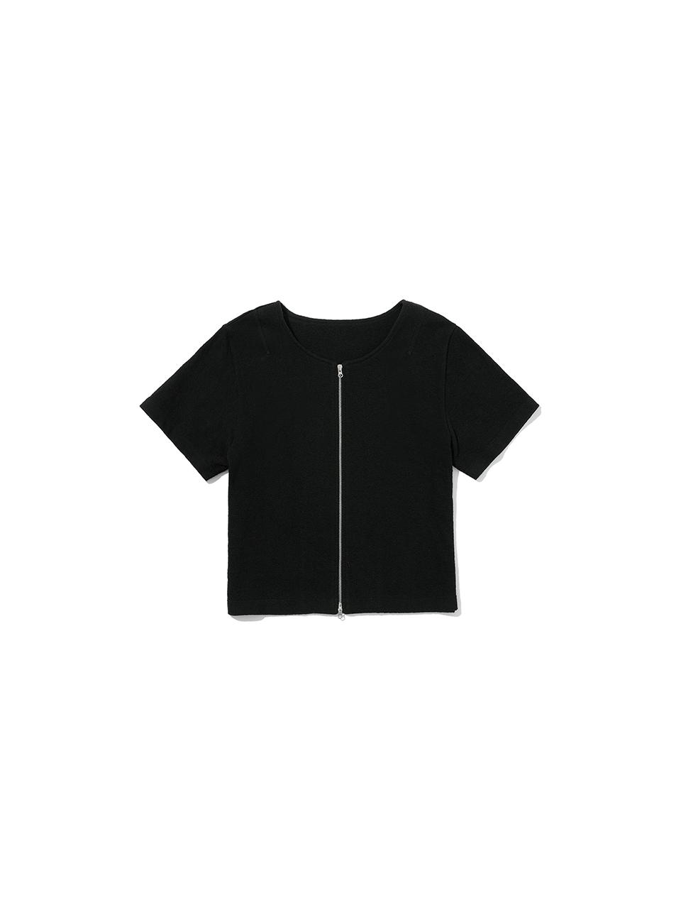 2-Way Terry Zip-up (Black)