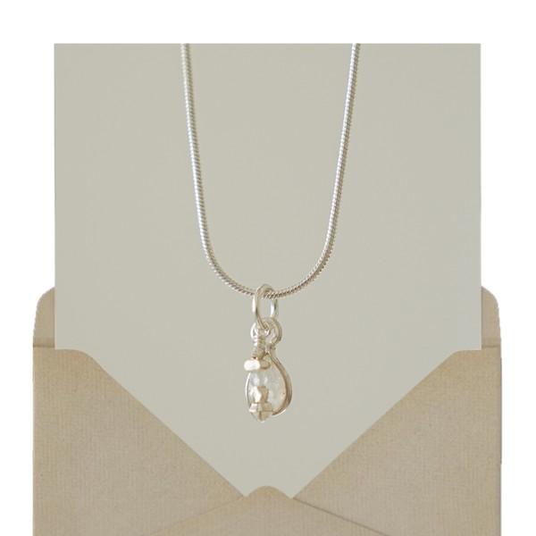 10月) 부드러운 용기, silver necklace
