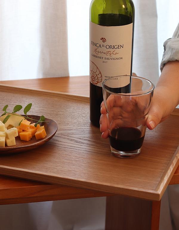 사각 나무 쟁반