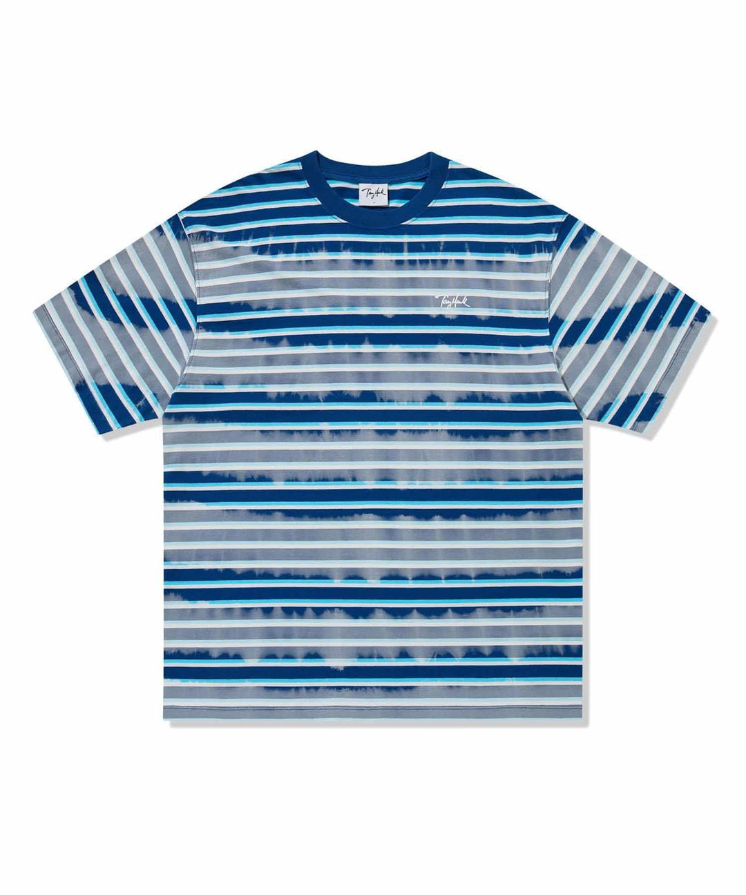 타이다잉 스트라이프 티셔츠 네이비