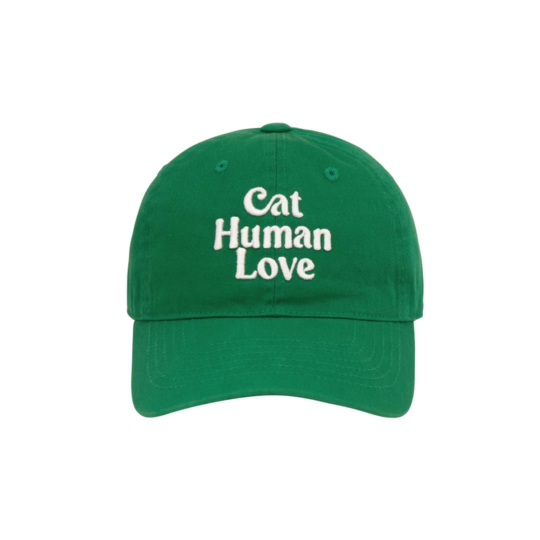 CAT HUMAN LOVE BALL CAP / GREEN