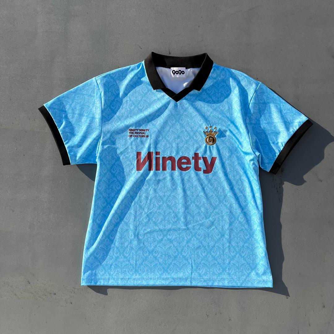 Classic Patterned S/S Game Shirt - Light Bue / M