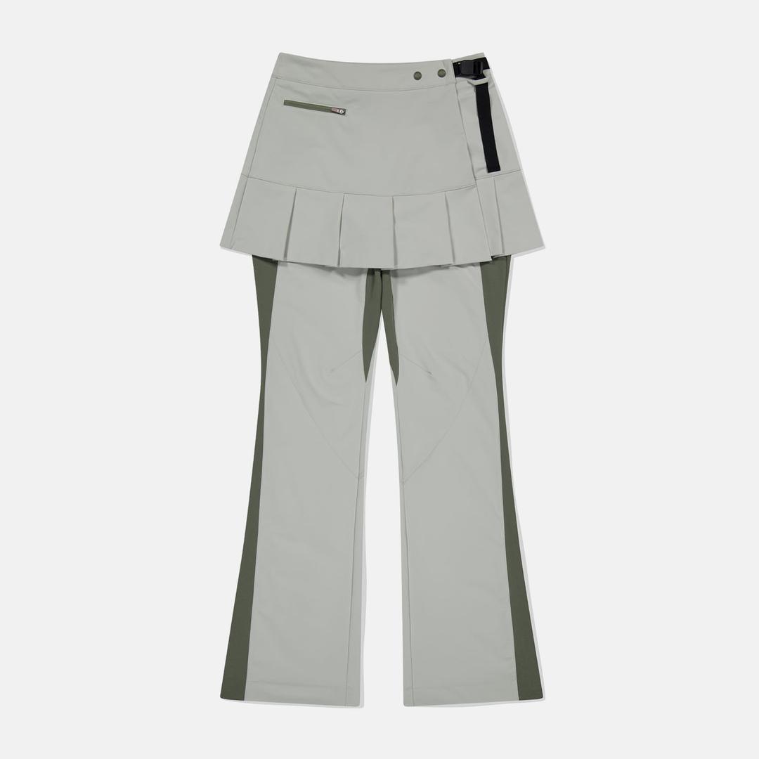 W Layered Skirt Pants Stone