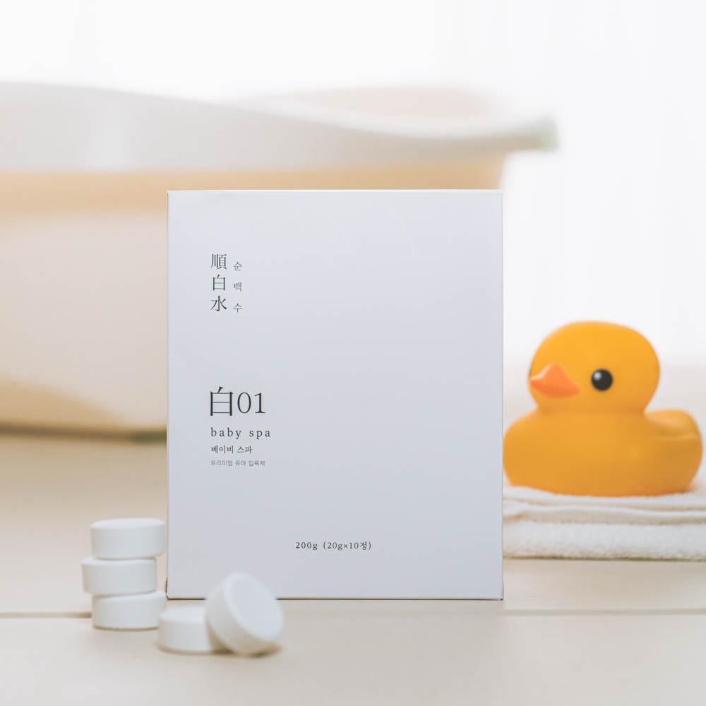 베이비 스파 유아 아기 입욕제 보습 목욕 1박스