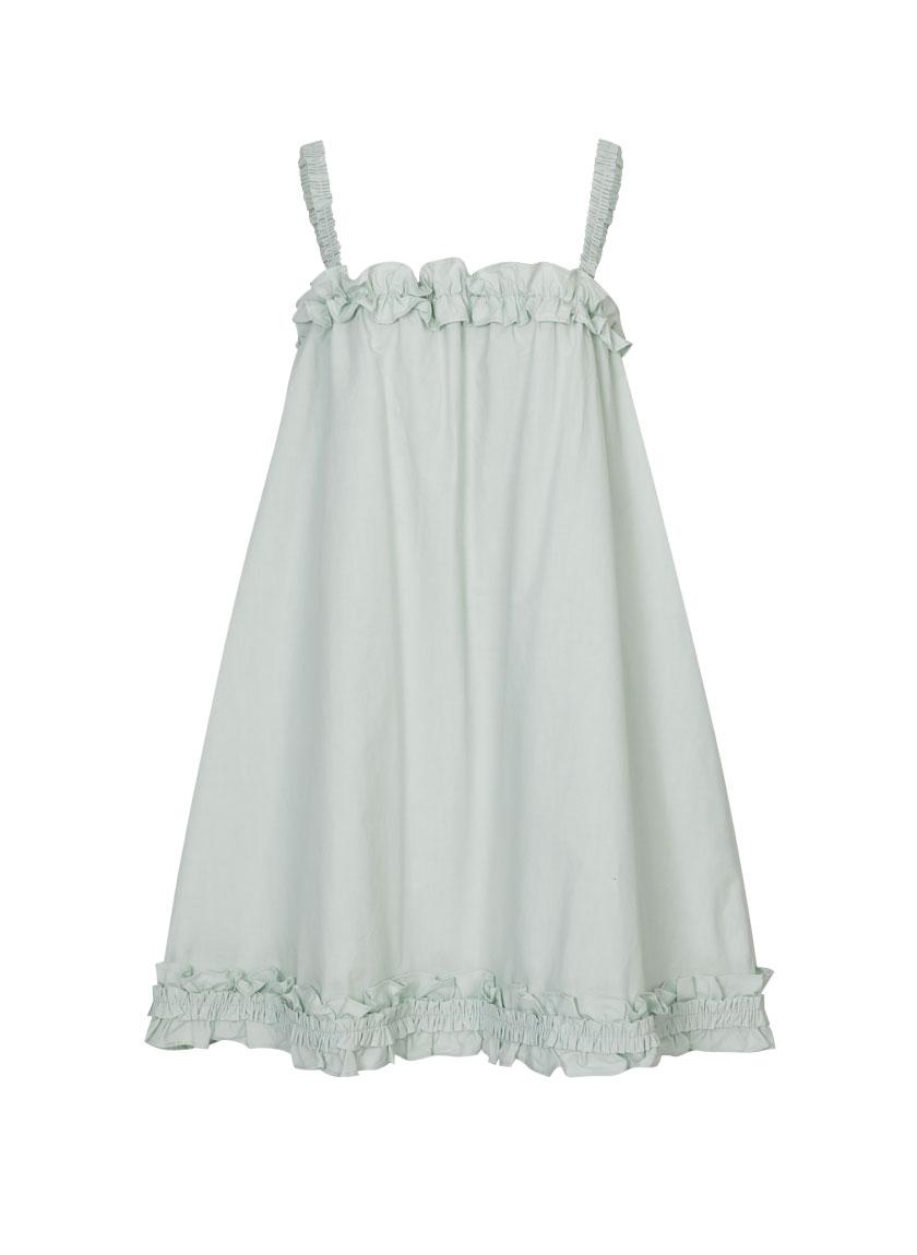 Forest Frill Mini Dress (Mint)