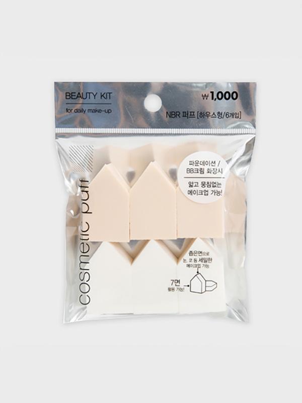 올리브데코 하우스형 퍼프 6개입