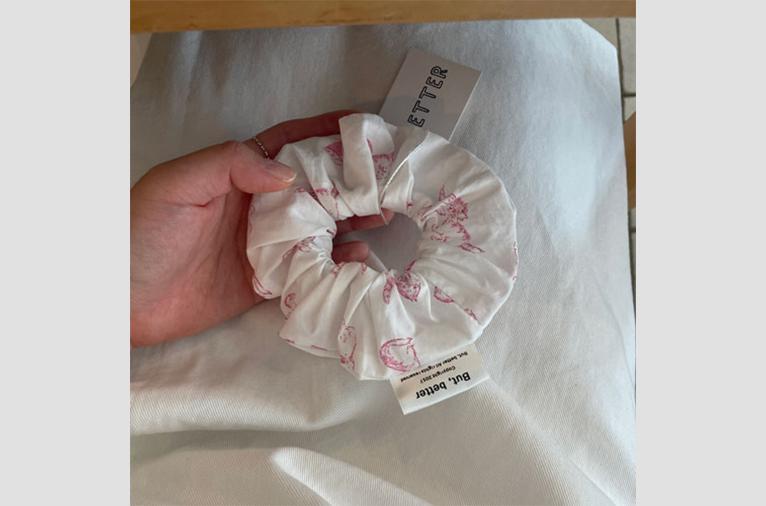 [벗베럴] 고양이 스크런치 핑크