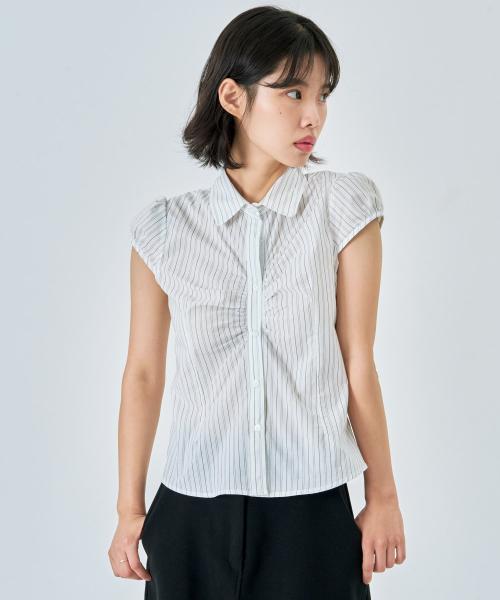 Cap Sleeve Shirt White