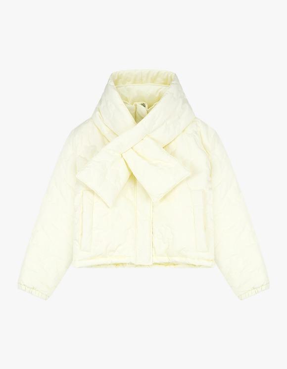 Flower Quilted Padding  - Cream