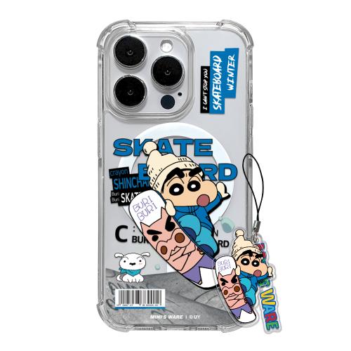 미니스웨어(MINI'S WARE)  [갤럭시S25추가] Crayon Shin-Chan Winter Magsafe Case_Board - 후기 | 무신사