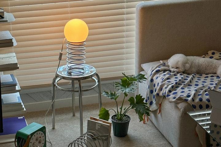 (코드삭스무료증정이벤트) 이케아 스프링 파도 조명 스탠드 바우하우스조명 미드센츄리