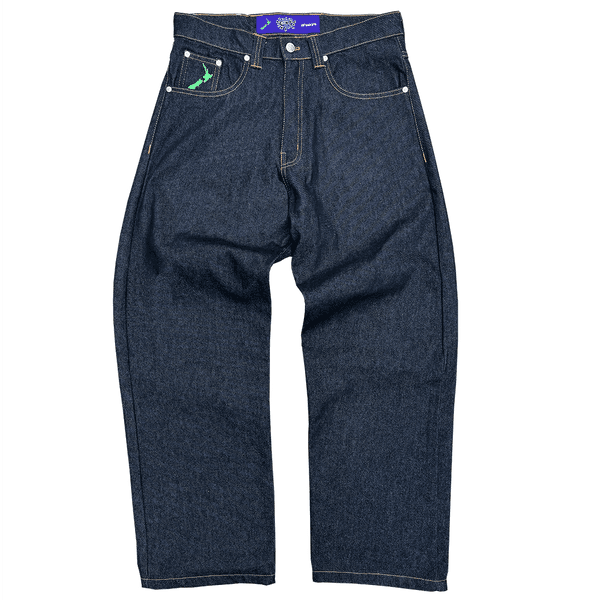 black/white @ sun denim - brown stitch