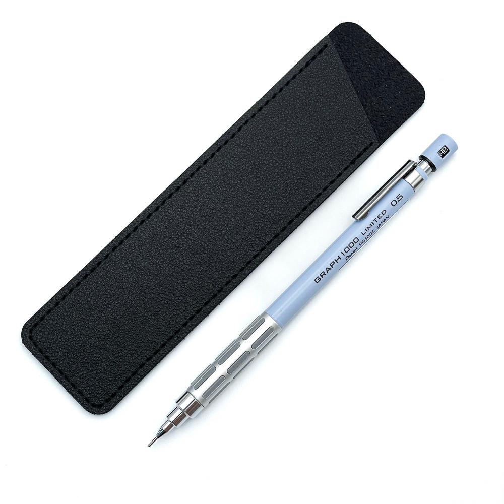 펜텔 그래프 1000 아마존 한정판 세레니티블루 고급 샤프 0.5MM(가죽케이스 포함)