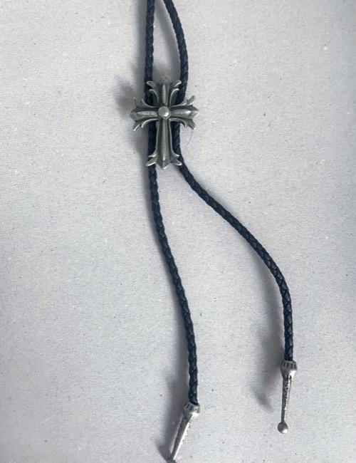 y2k rope cross necklace