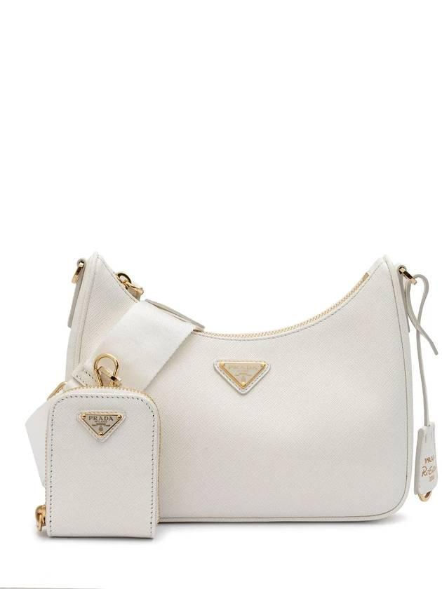 프라다 리에디션 가죽 숄더백 화이트 1BH204-NZV-F02EN   |   발란코드 [36536420]