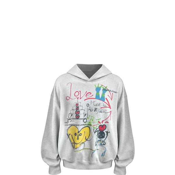 Graffiti hand-painted hoodie