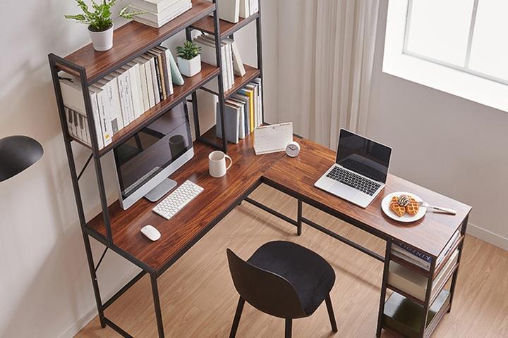 코너책상 ㄱ자 서재 컴퓨터 1인용 게이밍 데스크 고등학생 중학생 책상 겸 테이블 공부