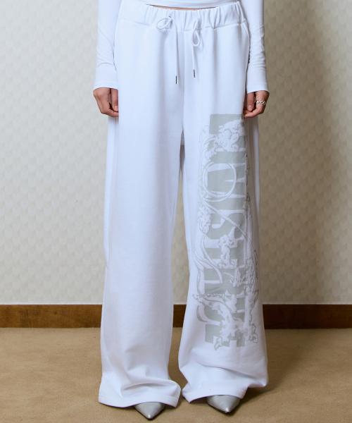 GT LOGO SWEATPANTS(WHITE)