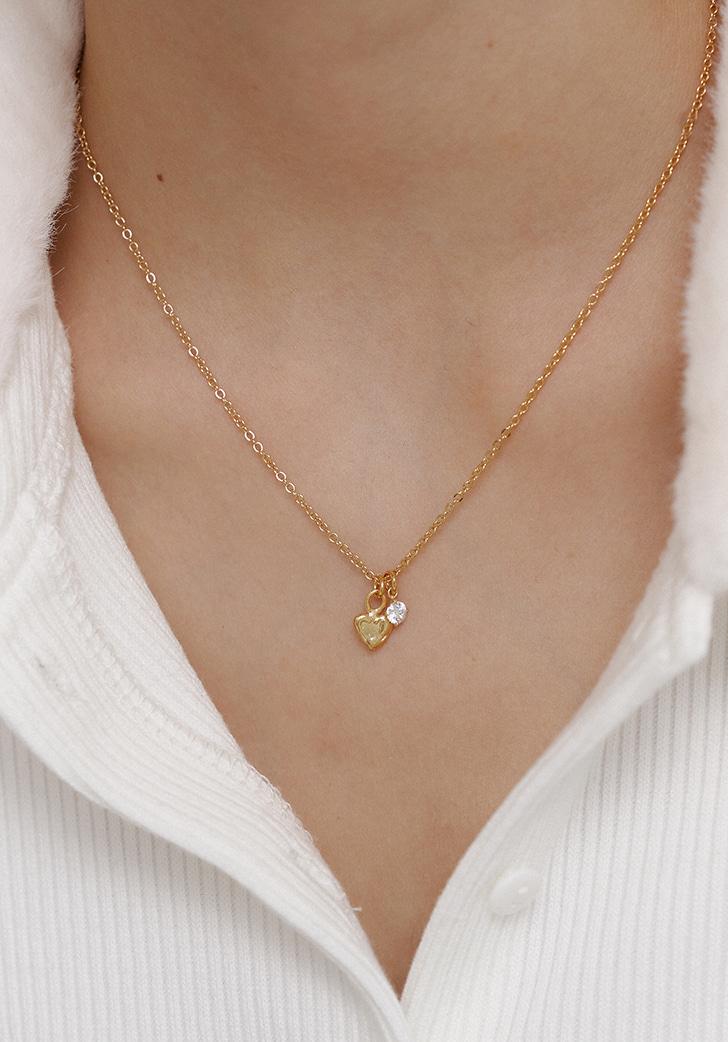 petit angel heart necklace (Silver 925)