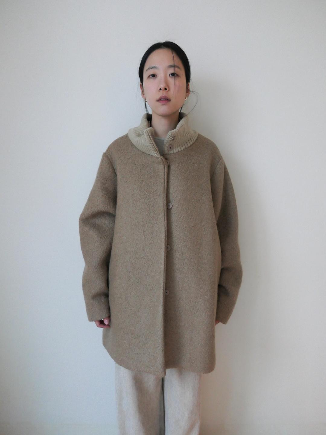 wool boucle coat