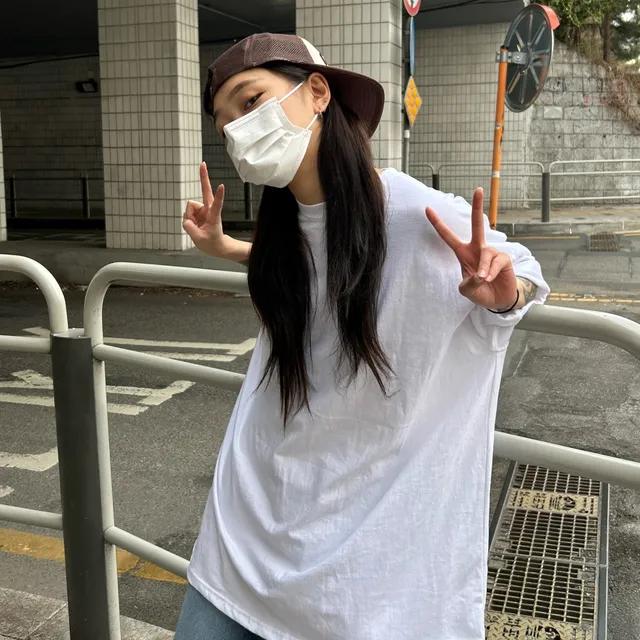 [Unisex] 빅사이즈 기본 무지 반팔티