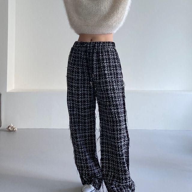[유니크/주문폭주] 코코 트위드 팬츠 2color