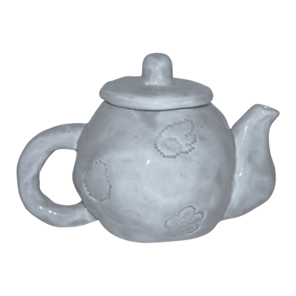 STAMPED TEA POT