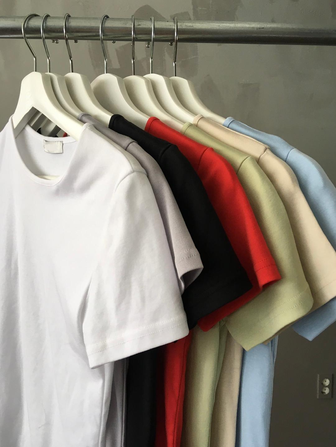 컬러 무지 하프티 7col