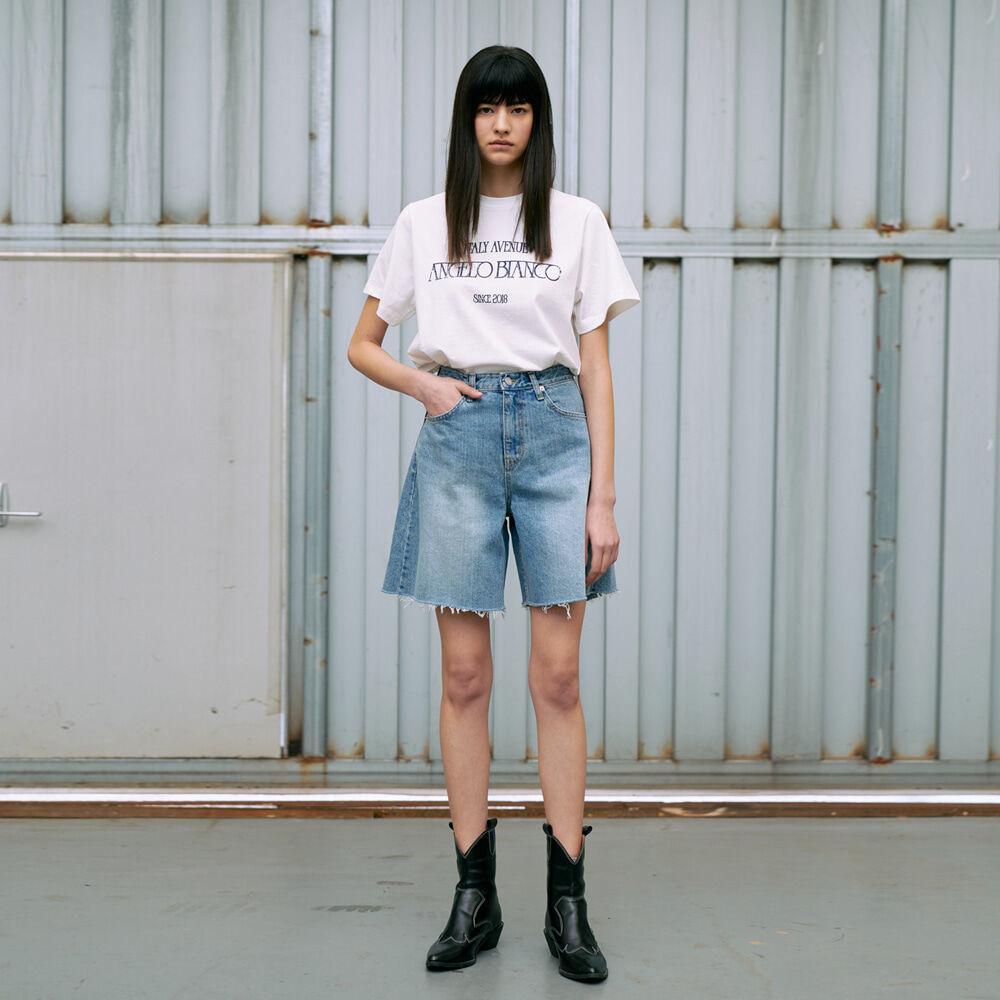 Febe Half Denim Pants