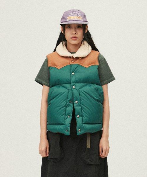ROCKWOOL DOWN VEST GREEN_FP4WD04U