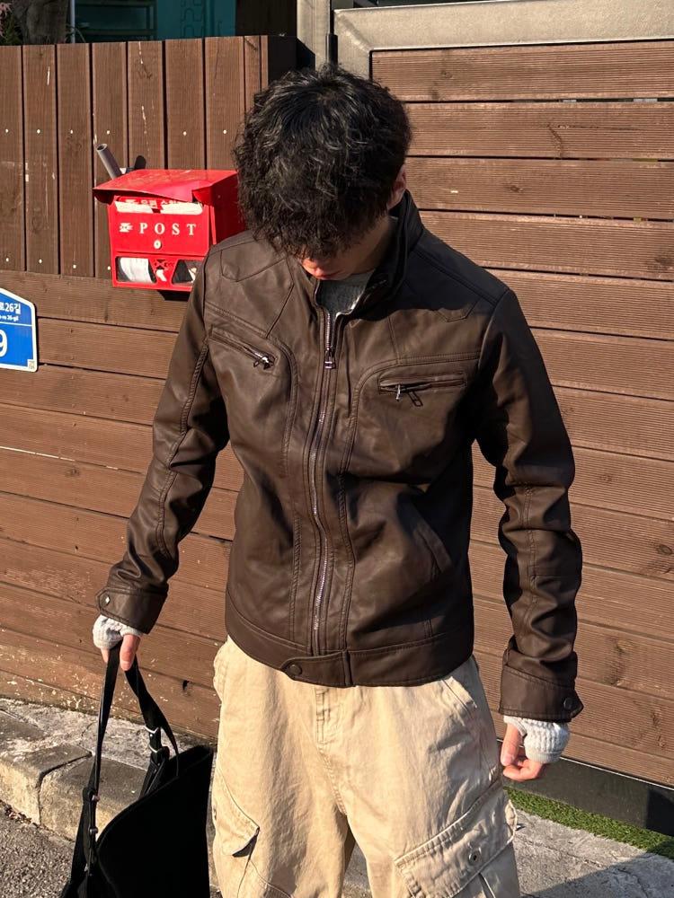 (DM폭주,당일발송)케이즈 빈티지 레더자켓(2Color)