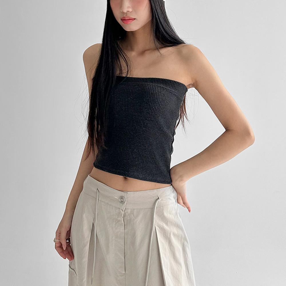 키릿트 골지 튜브탑 (3color)