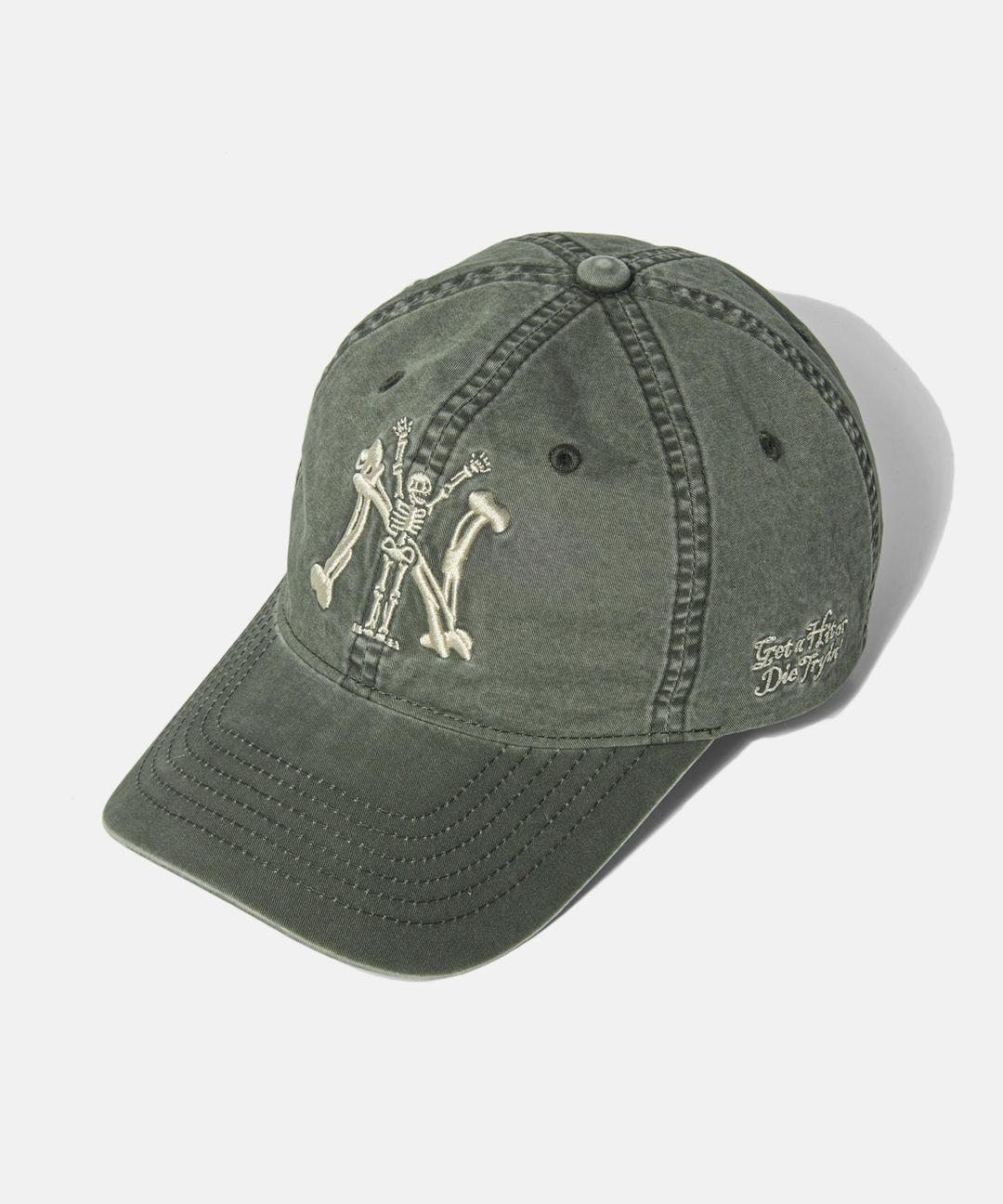 NY Skeletons Ball Cap Dark Green