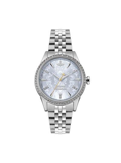 비비안웨스트우드 리틀월리스 여성 실버 블루 메탈시계 VV327LBLSL